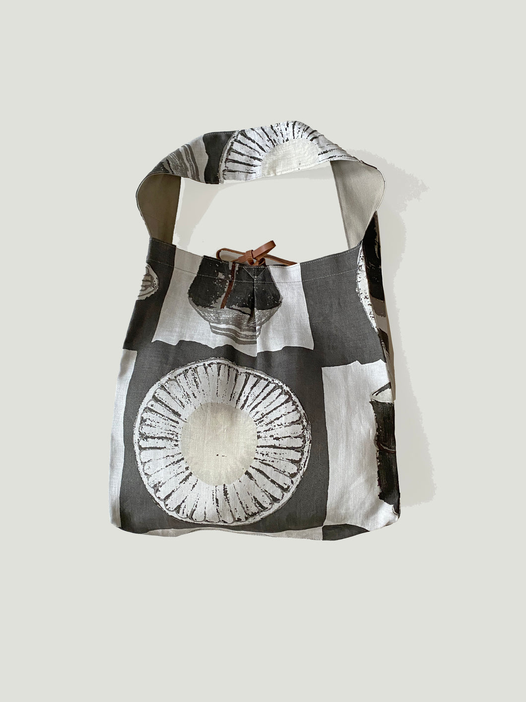 Shopping shoulder bag / linen100%