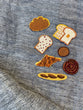 画像をギャラリービューアに読み込む, 刺繍ワッペン　食パン2枚
